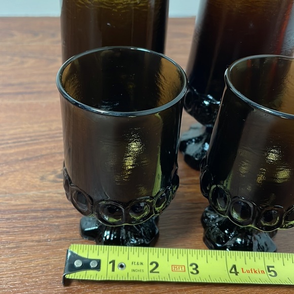 MID CENTURY TIFFIN
FRANCISCAN MADEIRA LEAD
CRYSTAL BROWN STEMMED
GOBLETS - Picture 10 of 16